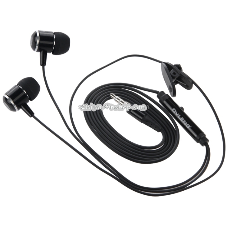 OVLENG Stereo Hands-free Earphone with Mic, Length: 1.2m