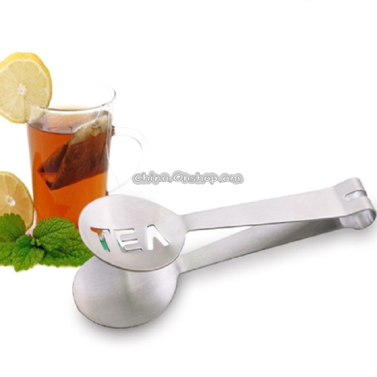 2 PCS Stainless Steel Household Tea Bag Holder