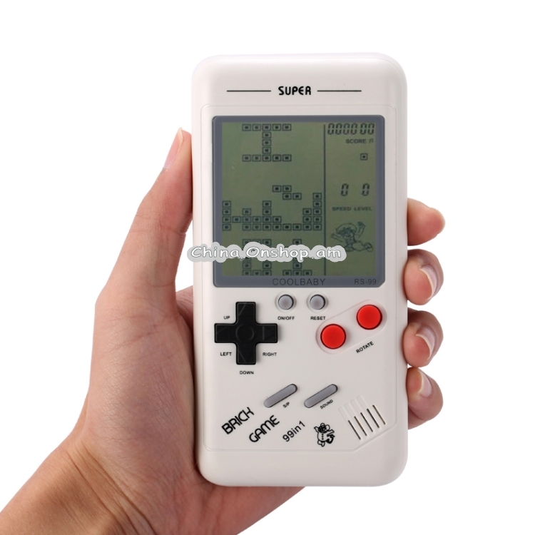 RS-99 Retro Tetris Classic Handheld Game Console, 3.5 inch Screen, Built-in 26 Kinds Games