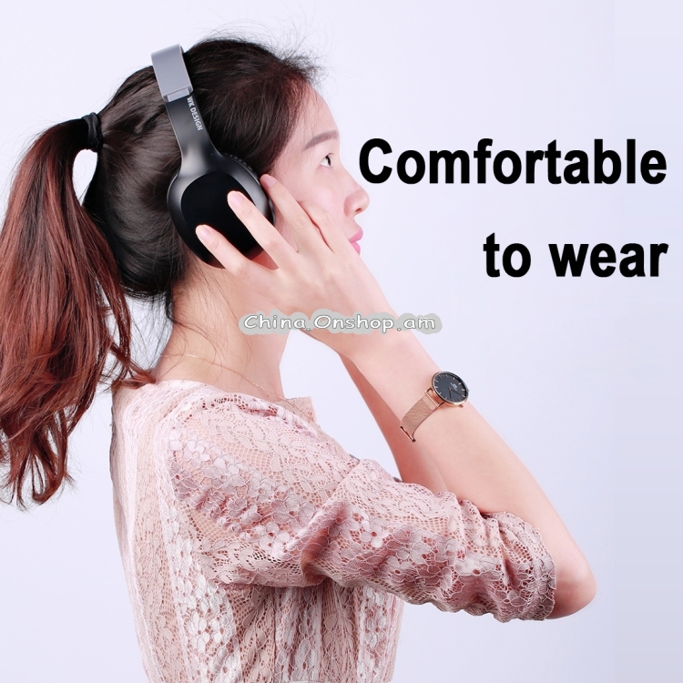 WK M2 Bluetooth 5.0 Wireless Bluetooth Headset with 3.5mm AUX Jack, Support Call