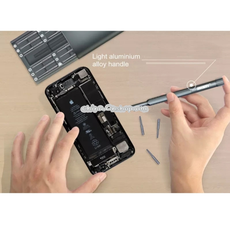 JAKEMY JM-8168 24 in 1 Precision Magnetic Screwdriver Kit with Deep Hole Screw Bits