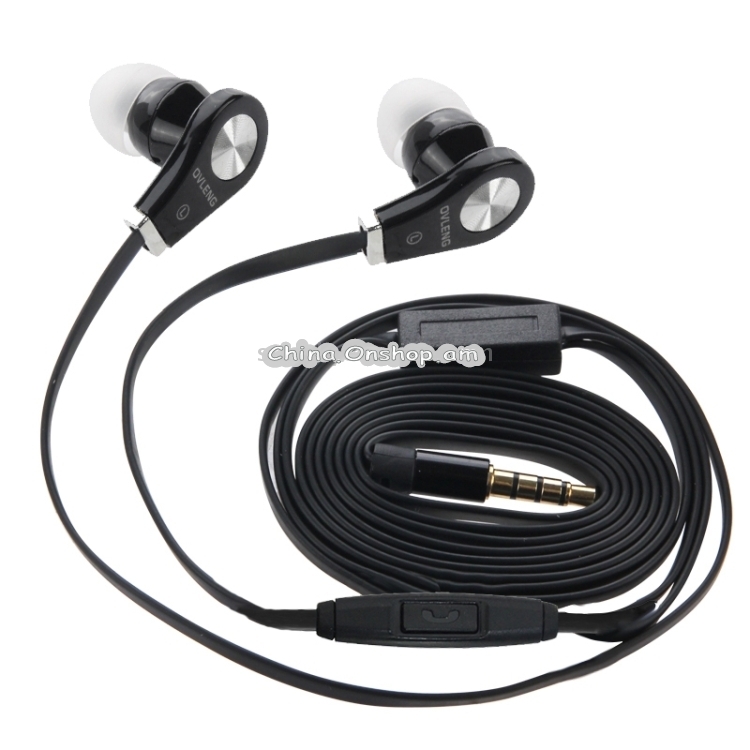 OVLENG Stereo Hands-free Earphone with Mic, Length: 1.2m