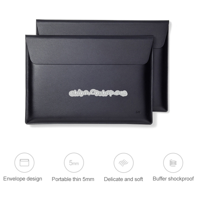 Xiaomi 13.3 inch Litchi Texture PU Leather Ultra-thin Magnetic Suction Buckle Laptop Inner Bag for MacBook Air 13.3 inch