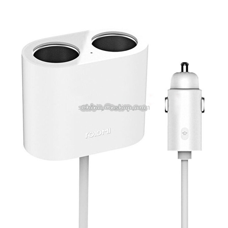 Original Xiaomi ROIDMI 2 in 1 120W 10A Car Cigarette Lighter + Dual USB Port Quick Charge Car Charger