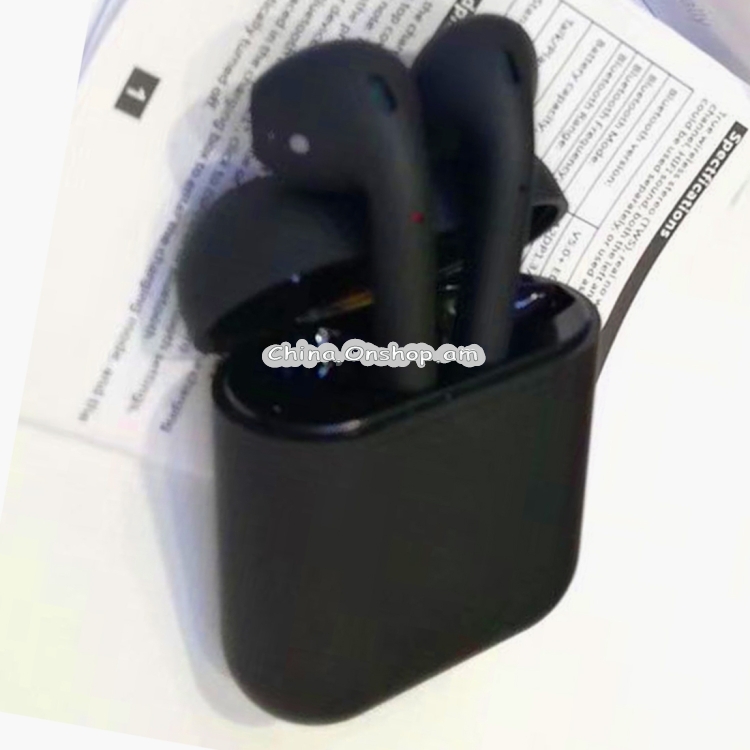 i12 TWS Bluetooth 5.0 Touch Control Wireless Bluetooth Earphone with Charging Box, Support Binaural Call & Siri Function