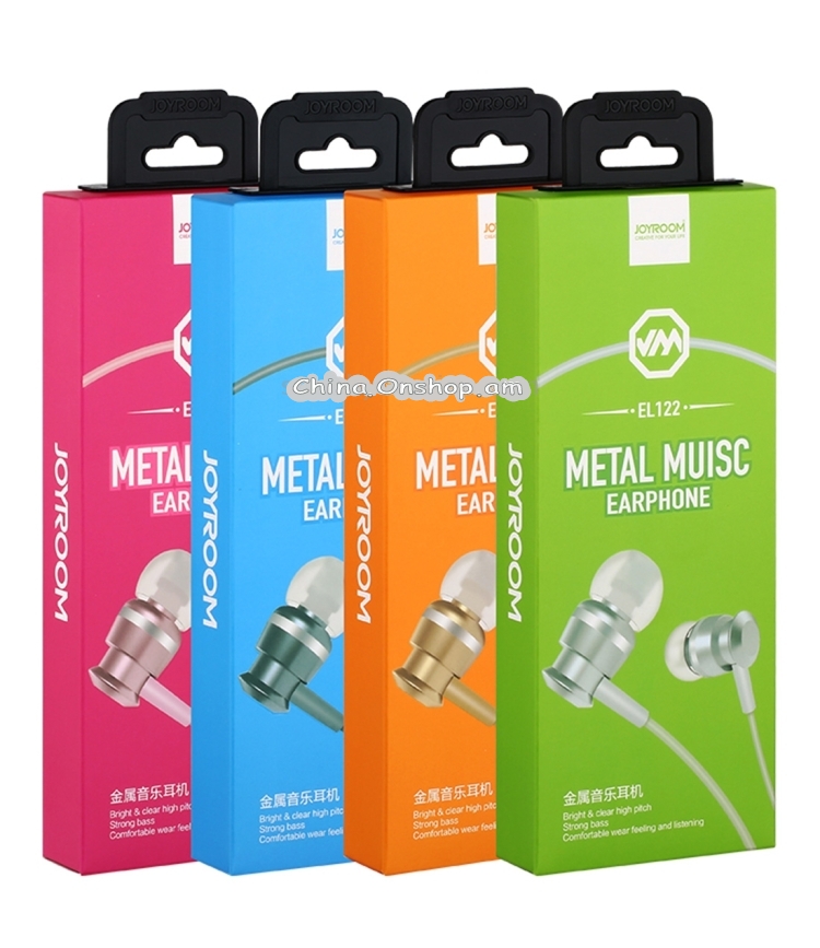 JOYROOM EL122 3.5mm In-Ear Metal Moving Coil Stereo Earphone with Mic