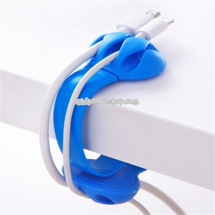 Desktop Plug Wire Finishing Fixing Clip Winder Clip Cable Organizer(