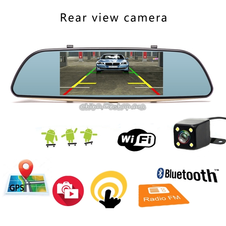 A2030 7 inch 140 Degrees Wide Angle Full HD 1080P 3G Video Car DVR, Support TF Card / WiFi / Loop Recording