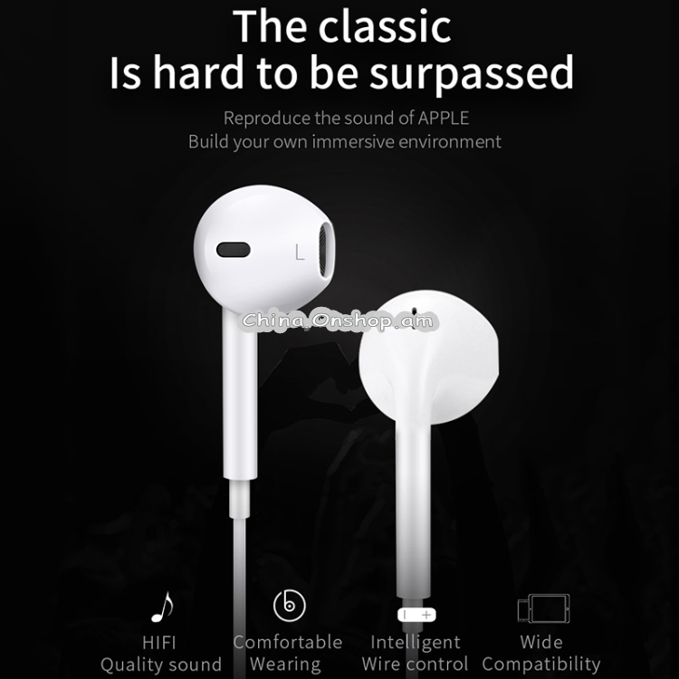 JOYROOM JR-EP1 1.2m 3.5mm Plug Wire Control In-Ear Earphone