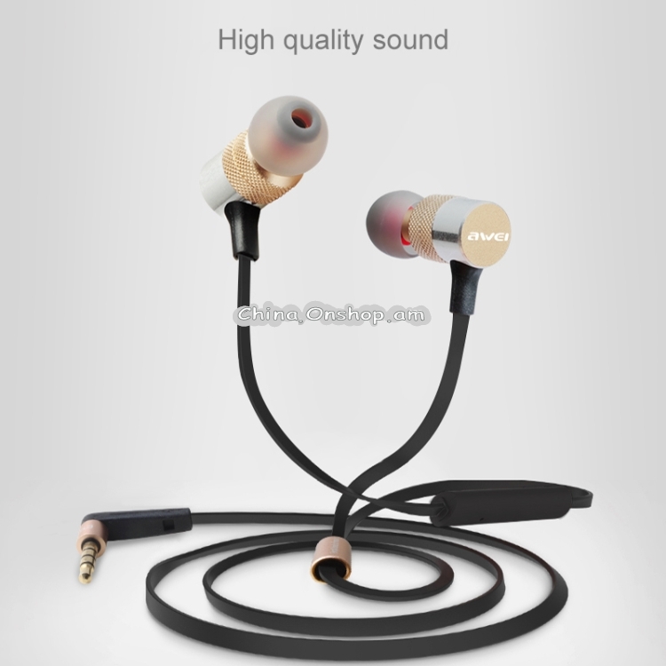 awei ES-20TY TPE In-ear Wire Control Earphone with Mic