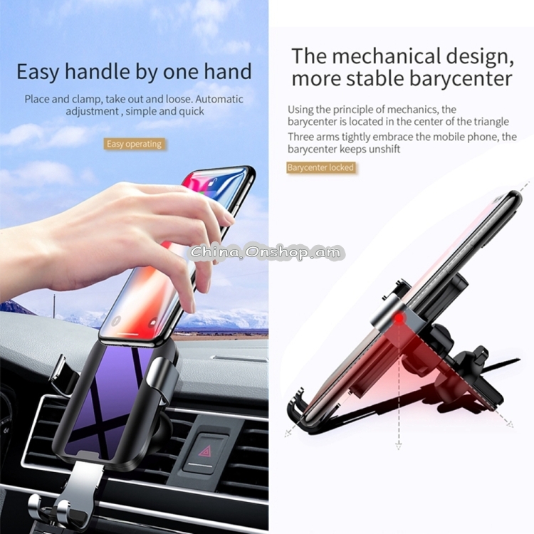 JOYROOM ZS-180 Blue Light Car Tempered Glass Dashboard Gravity Bracket