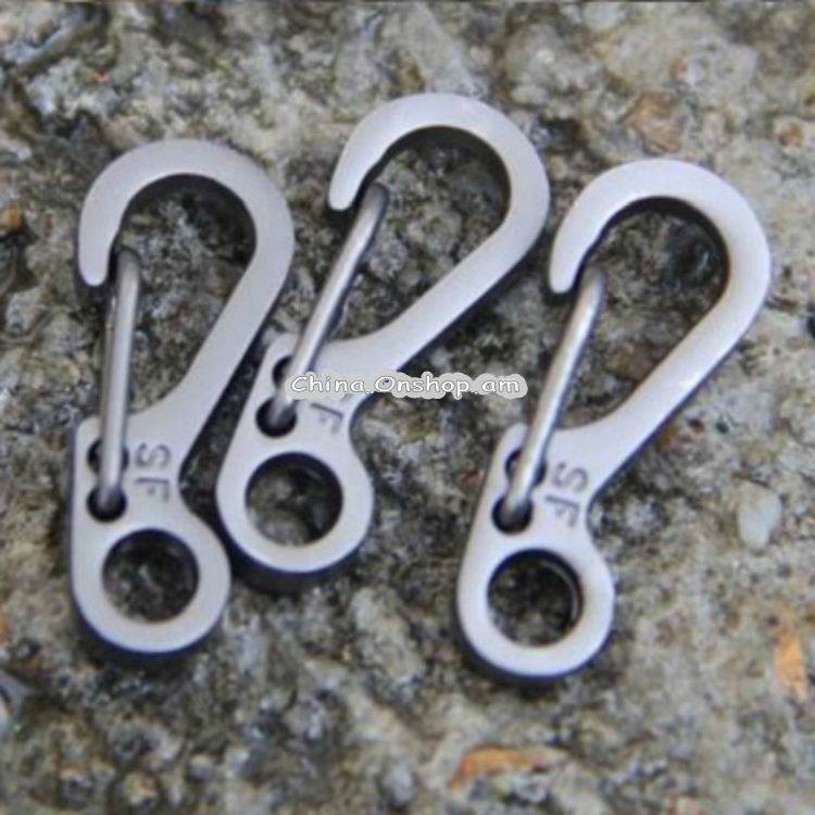 5 PCS SF Version Simple Mini Spring Hanging Buckle Keychain Buckle, Suitable for within 5mm Umbrella Rope