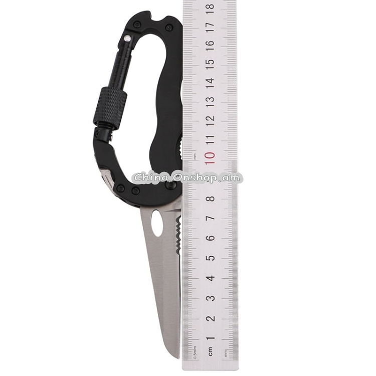 External Multi-function Carabiner D-type Hanging Keychain