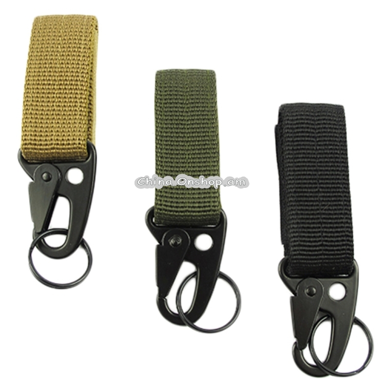 5PCS Outdoor Camping Carabiner Backpack Hooks Olecranon Molle Hook Survival Gear EDC Nylon Keychain Clasp