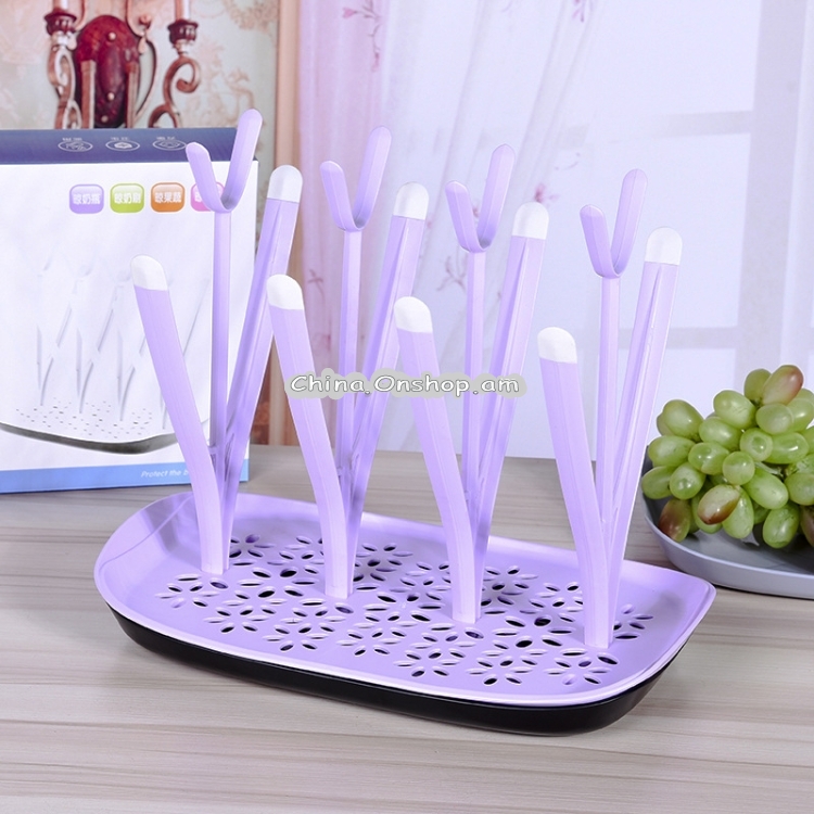 Baby Bottle Drying Rack Baby Feeding Bottles Cleaning Drying Rack Storage Nipple Shelf Baby Pacifier Feeding Cup Holder