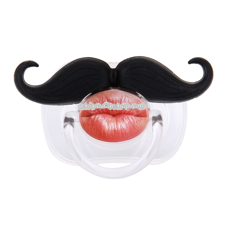 Funny Infant Mustache Baby Appease Nipple