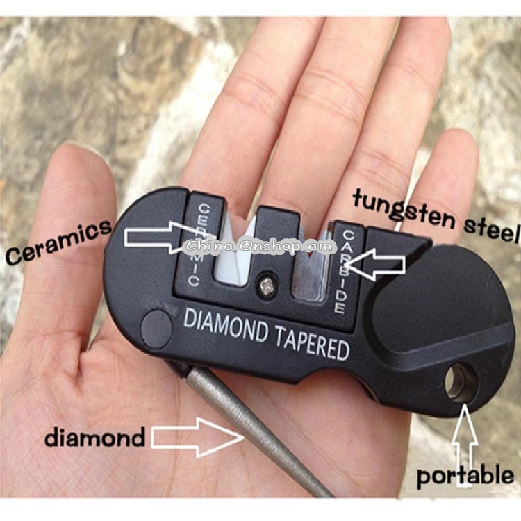 Outdoor Portable Multi-function Knife Sharpener EDC Tool