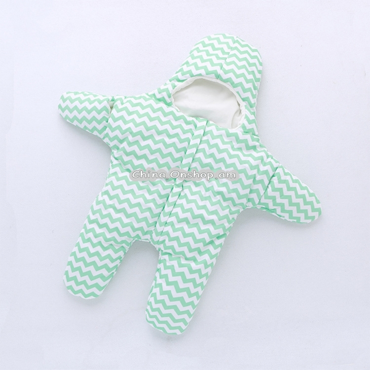 Cute Starfish Style Baby Sleeping Clothing Bag for 1-1.5 Years Baby, Size: 105yard(Green)