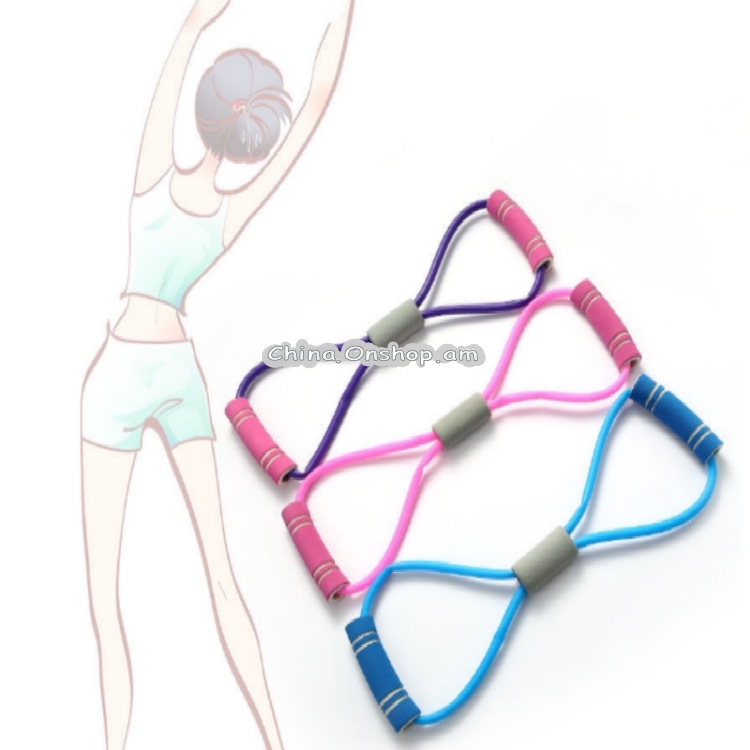 Household Latex Stretch Chest Elastic Rope Eight Character Pull Rope Fitness Equipment