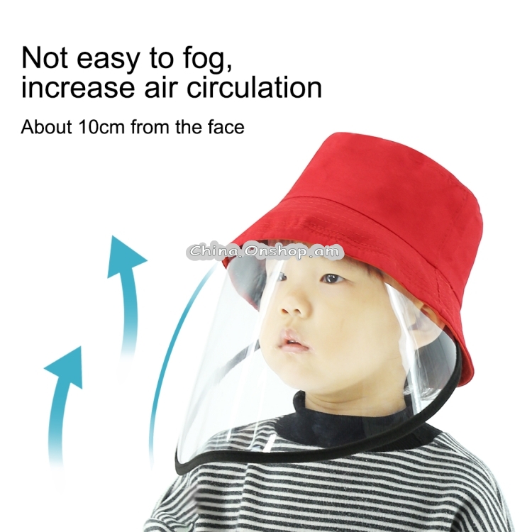 PULUZ Anti-Saliva Splash Anti-Spitting Anti-Fog Anti-Oil Protective Cap Kids Fisherman Hat Removable Face Shield