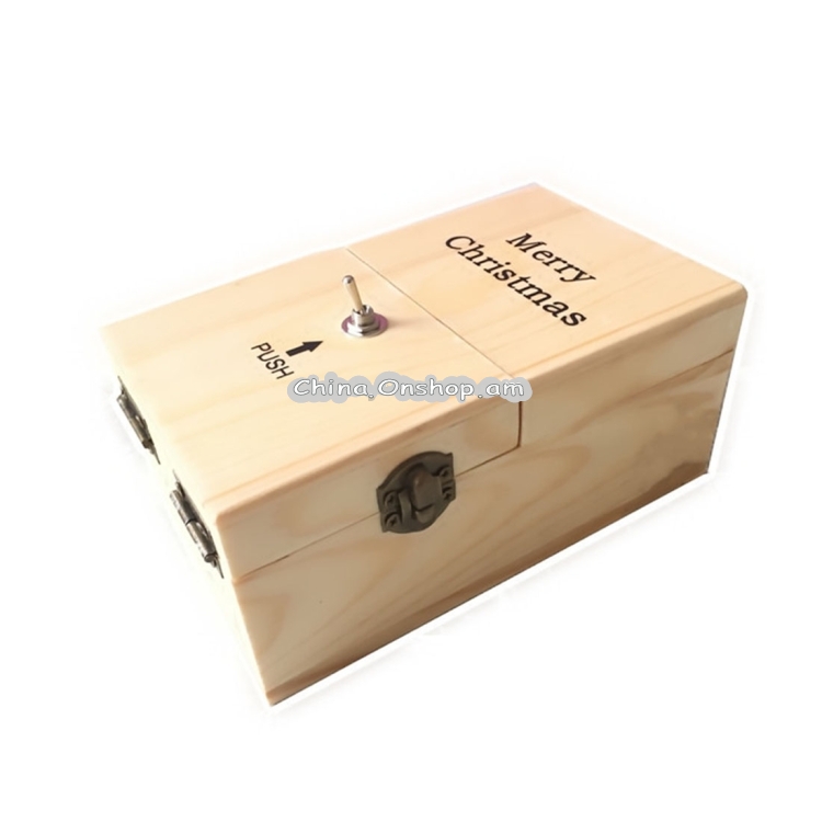 Creative Funny Present Useless Box Novel Wooden Anti-stress Toy