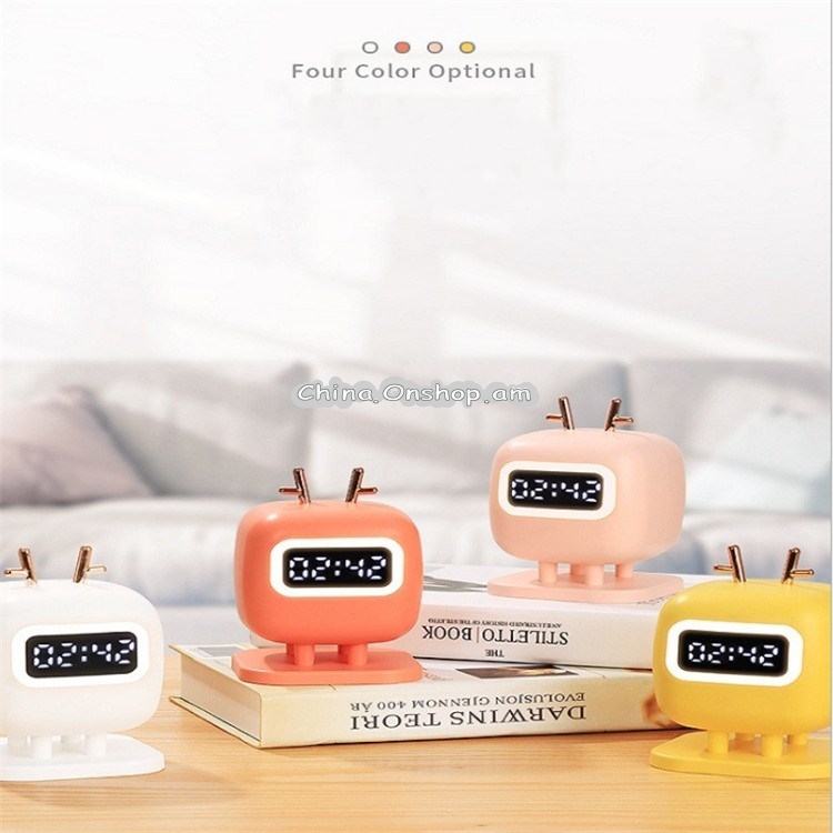 Multifunctional Electronic Alarm Clock Bedside Night Light Intelligent Childrens Clock