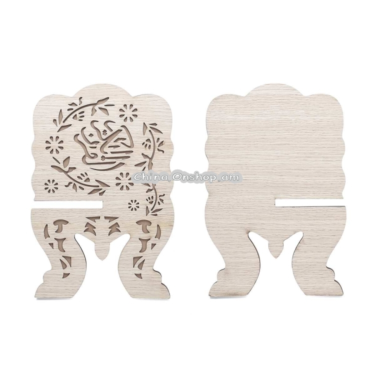 Quran Wooden Book Stand Holder Bookends Gift Removable Handmade Wood Book Decoration