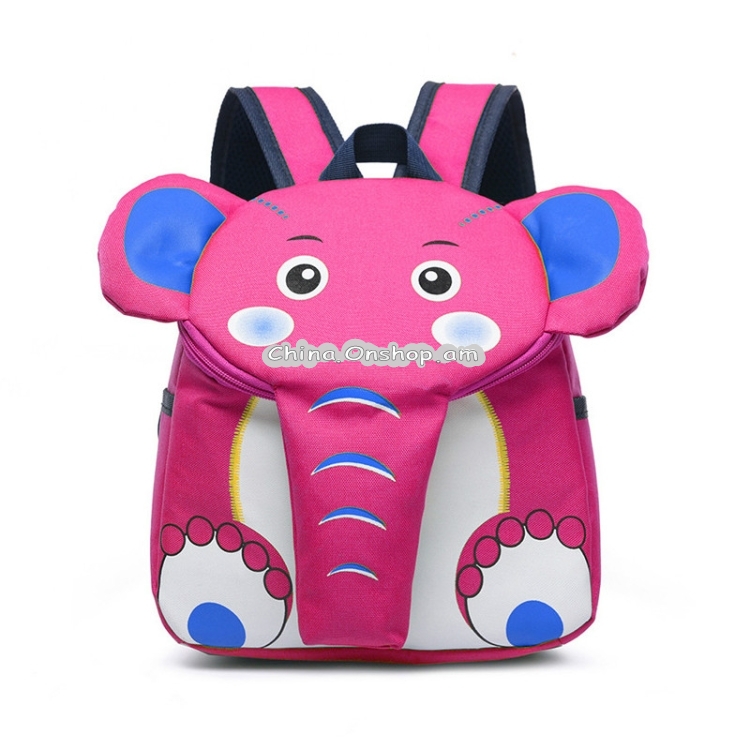Elephant School Backpack for Children Cute 3D Animal Kids School Bags Boys Girls Schoolbag