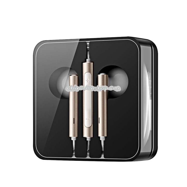 Huawei AM116 Half In Ear Earphone with Remote and Mic, For Huawei Honor 3C LTE&4C&4X&6&6 Plus&7 / P6S-U00 / P7&P8&P8 Lite / Mate 2&7, Length: 1.1m