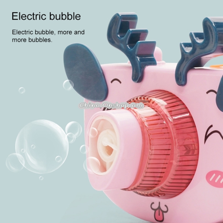 Children Cute Pet Automatic Camera Bubble Machine Electric Toy