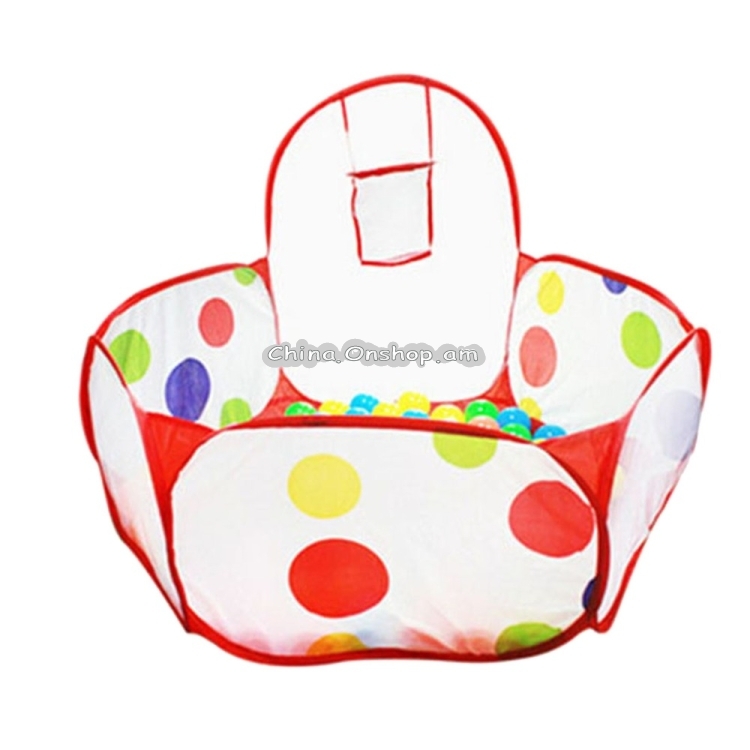 Folding Portable Baby Polka Dot Hexagon Indoor Ball Pool Game Fence 1.5 m in Diameter