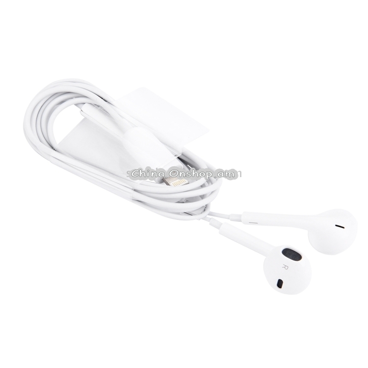Original Stereo Bass Earpod Earphone In-ear Headphone with 8pin Port, Support 10.3 Above and Below Version