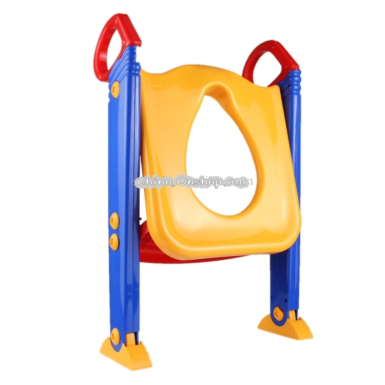 Foldable Kid Potty Training Toilet Seat with Ladder for U-shaped or Oval Toilet