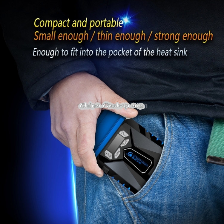 Ice Troll 5 COOLCOLD Portable Laptop Cooling Fan Air Cooler Speed Adjustable High Performance Notebook Fan Cooler Controller