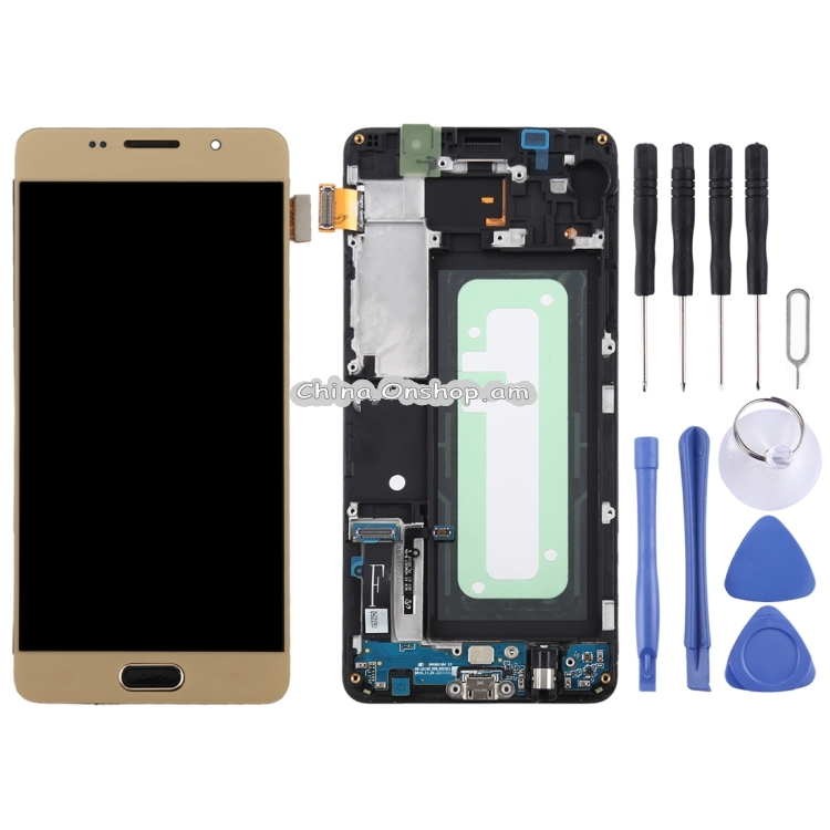 TFT Material LCD Screen and Digitizer Full Assembly with Frame for Galaxy A5 (2016) / A510F