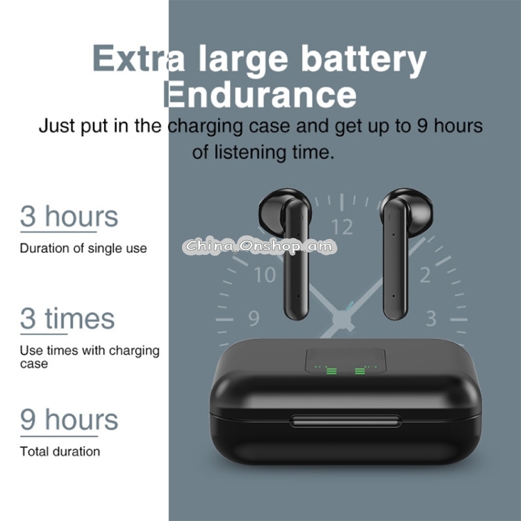 L12 Bluetooth 5.0 TWS Touch Digital Display Wireless Bluetooth Earphone with Charging Box