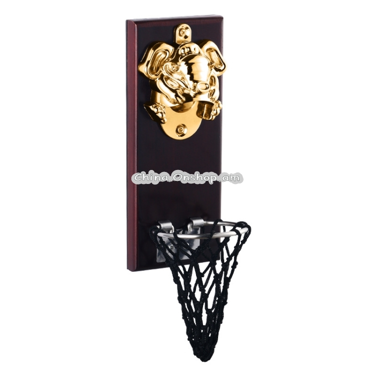 Creative Cartoon Elephant Shape Basketball Frame Beer Bottle Opener Wall Mount Shot Bottle Opener Gadget