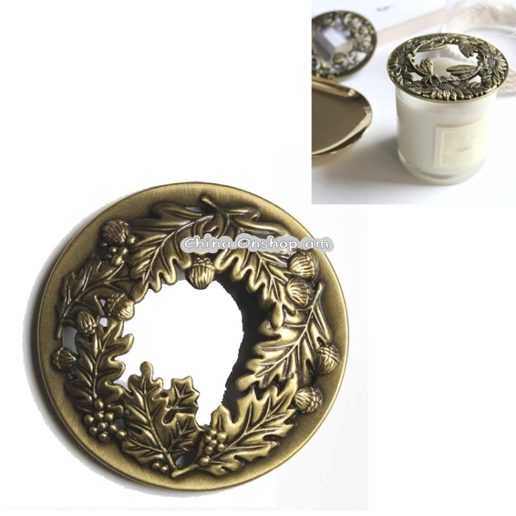 Built-in Wrought Iron Polythermal Anti-hanging Wall Scented Candle Zinc Alloy Smart Cover(Holy Fruit)