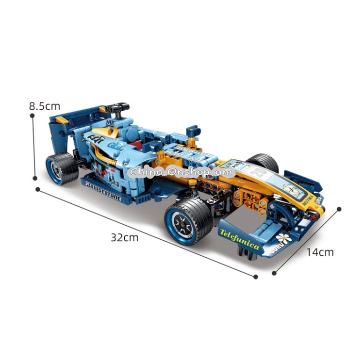 Modified Racing Model Assembled Building Block Gear Children Educational Toys(KY1017)