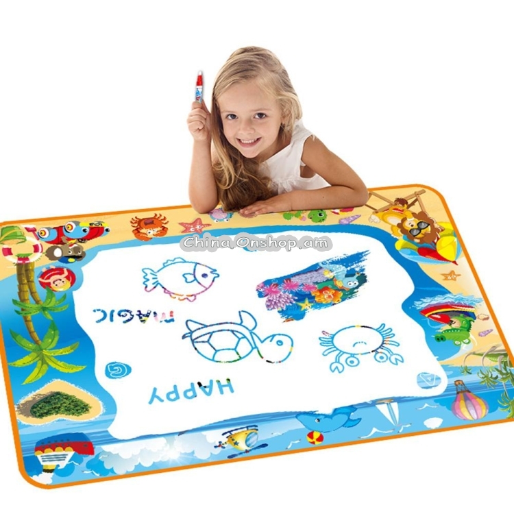 Children Miracle Magic Water Canvas Color Writing Graffiti Blanket(100cm x 70cm)