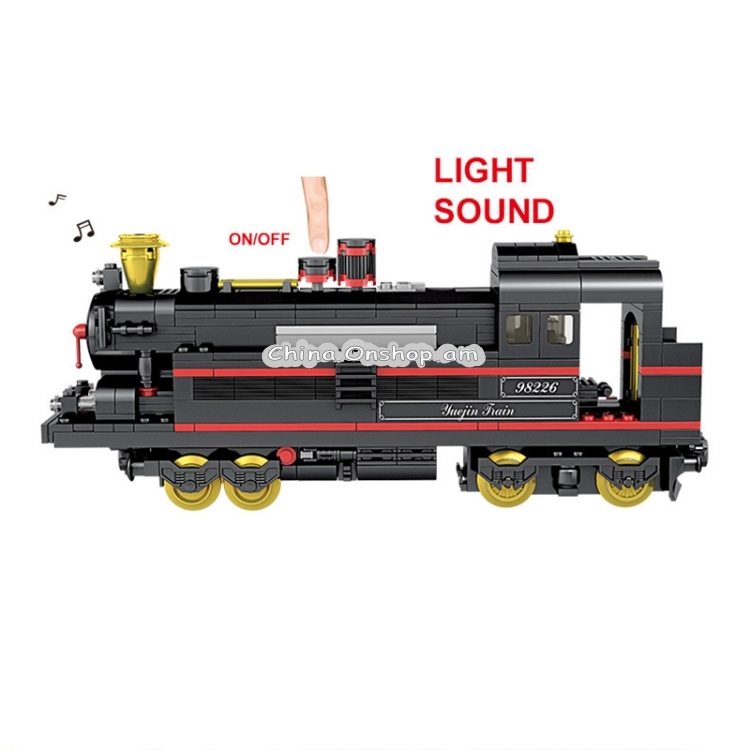 City Train Series Assembled Building Blocks Simulation Electric Rail Train Puzzle Toys