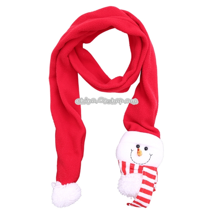 Christmas Ornament Warm Cartoon Scarf(Snowman)