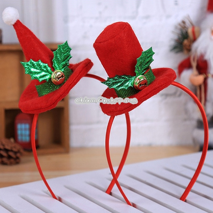 Christmas Headband Christmas Ornaments Adult Children Christmas Hat Headban