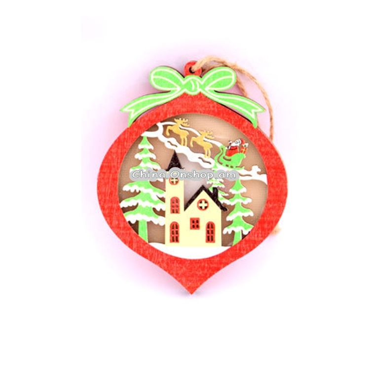 2 PCS Christmas Decorations Christmas Tree Luminous Pendant(Christmas Balls)