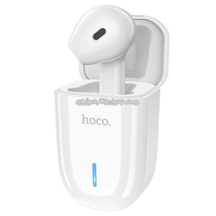 hoco E55 Flicker Unilateral Wireless Bluetooth Earphone with Charging Box, Support Calls