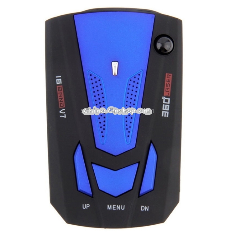 V7 Car Anti-Police Radar Detector 360 Protection Defense Laser Detection, Built-in Russian & English Voice Broadcast
