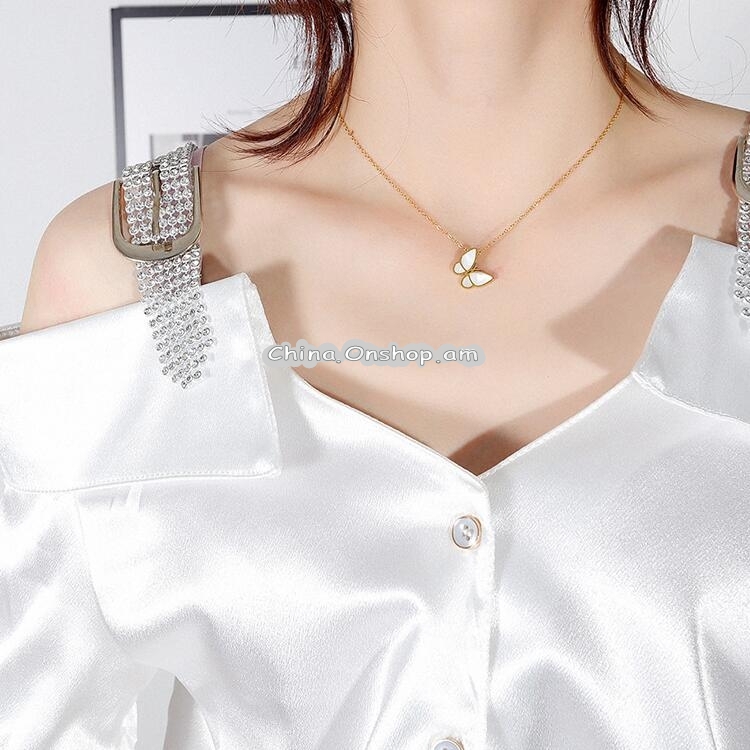 OPK 1650 Butterfly Necklace Clavicle Chain Simple Necklace