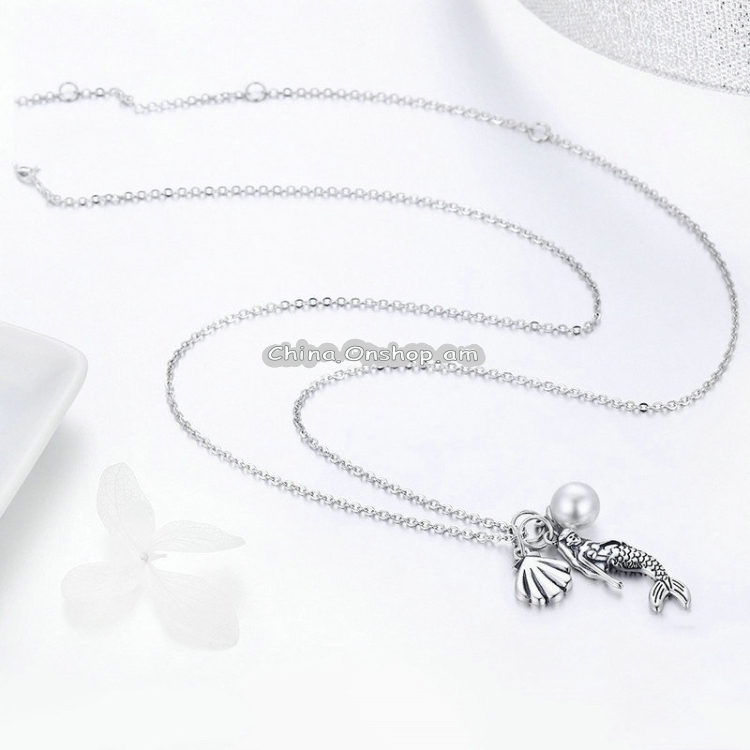 Mermaid Legend S925 Sterling Silver Pearl Necklace