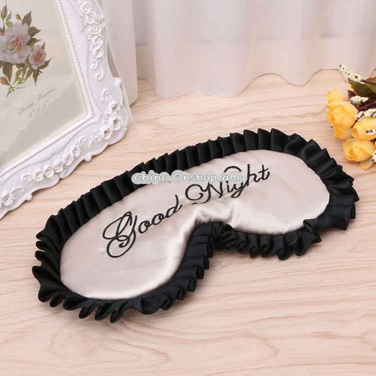 Silk Satin Personalized Travel Sleep Mask Eye Cover