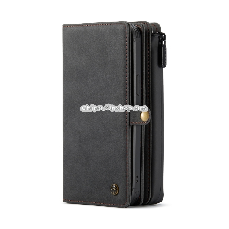 Detachable Multi-functional Horizontal Flip Leather Case, with Card Slot & Holder & Zipper Wallet & Photo Frame For iPhone 12